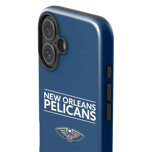 NBA New Orleans Pelicans Standard - Blue iPhone 16 Impact Case